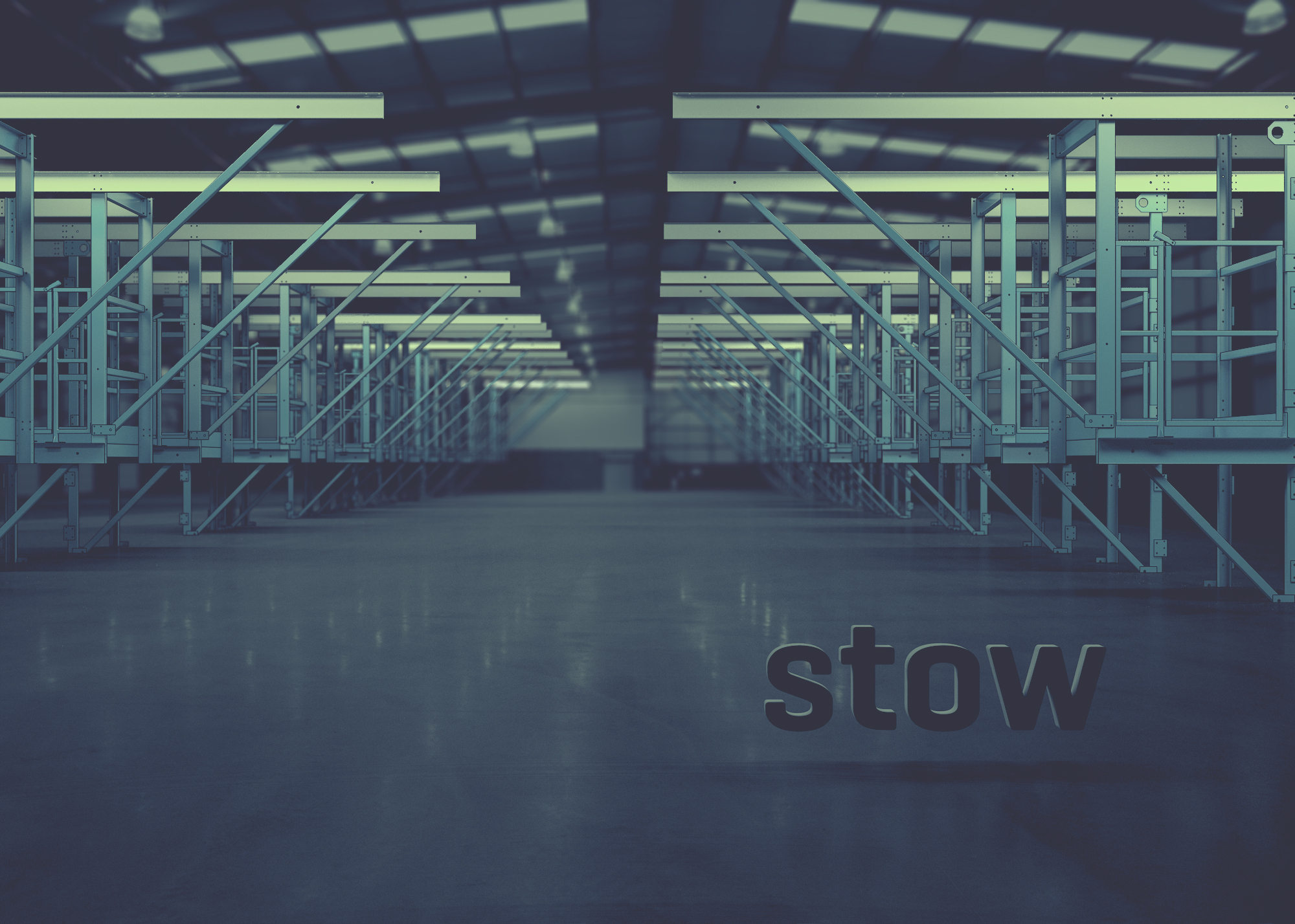 Warehouse racking cover graphic